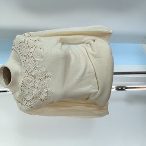 Crochet Knitted & Knotted sweater L